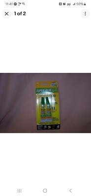 Original Super Glue Gel Twin Pack NEW in Pack w/ Precision Appliicator No Runs