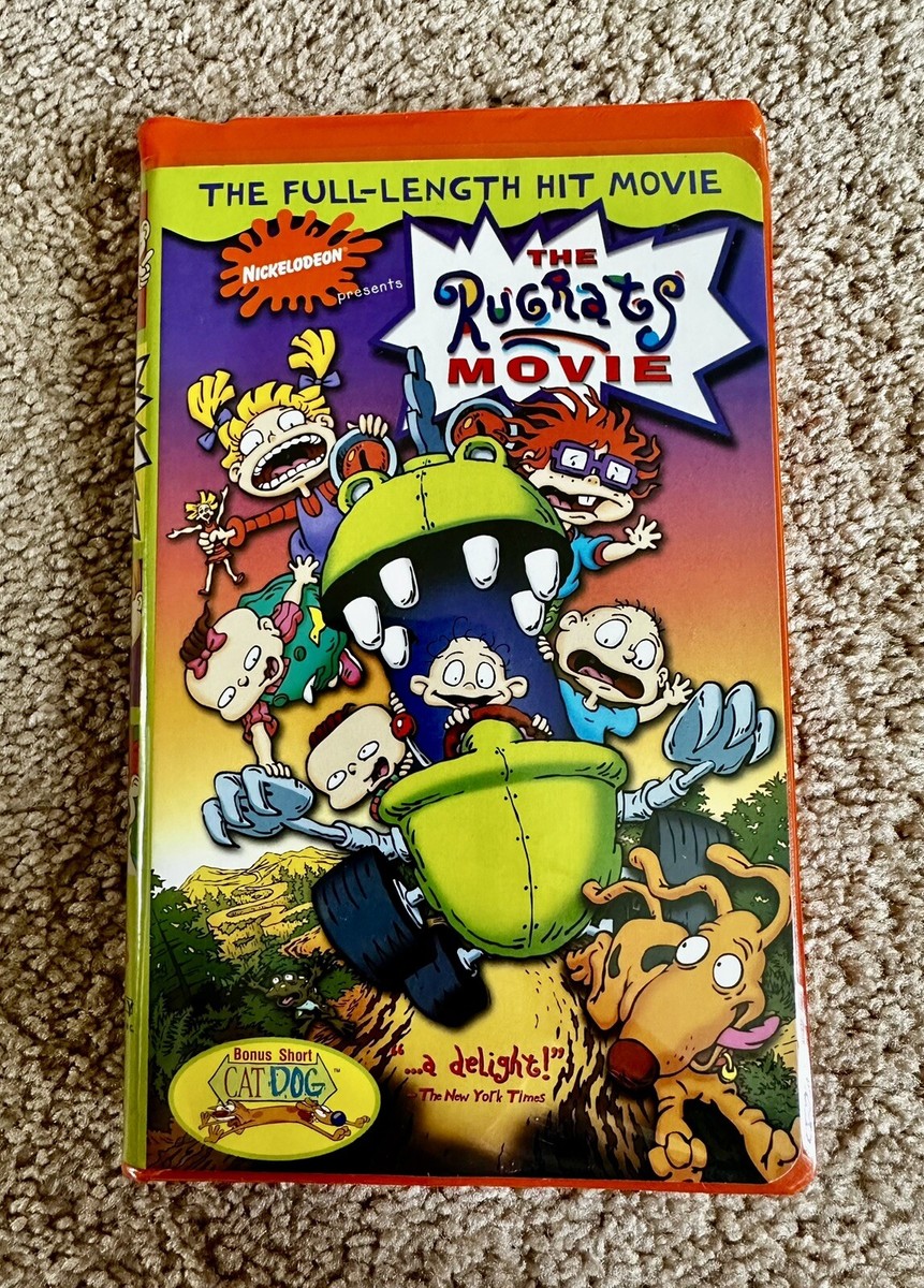 The Rugrats Movie Full Length VHS, 1998 Bonus Short CatDog Orange