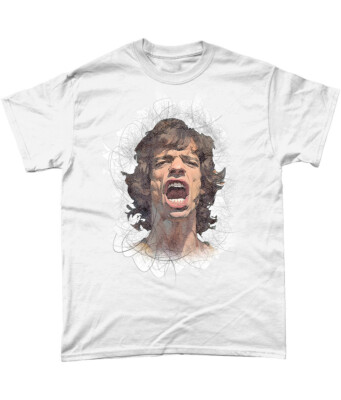Mick Jagger Caricature T Shirt Keith Richards Rolling Stones Ronnie Wood Brian