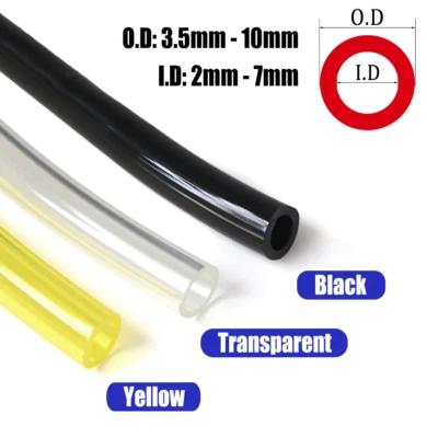 Benzin Kraftstoffschlauch I.D 2 Bis 7mm PU Leitung Gas Rohr für Rasenmäher&Motor