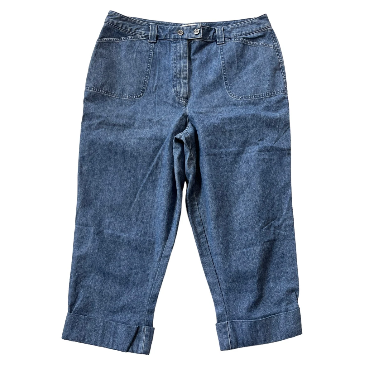 Talbots denim best sale capris