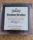 Boston Bruins Centennial Autographed Swayman Warmup Puck Game 7 RD1 vs Toronto  — photo 7