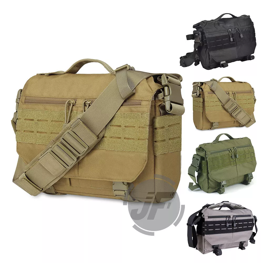 Tactical Shoulder Bag Padded MOLLE Messenger Bag EDC Camera Laptop Tool  Pack