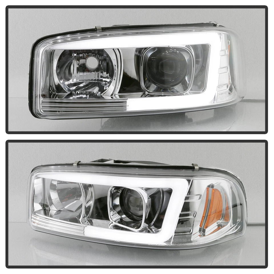 Faros proyectores tubo LED 1999-2006 GMC Sierra Yukon + luces de parachoques Foto 4 de 4