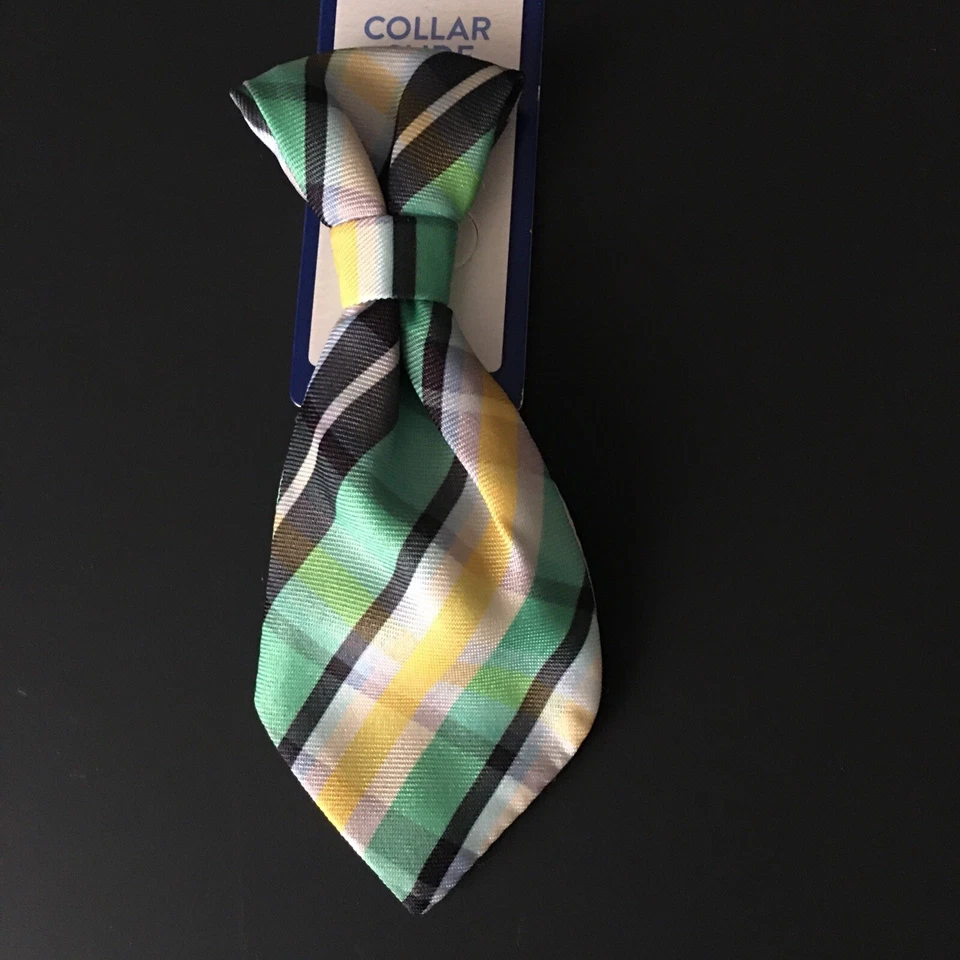 Corbata a Cuadros Verde Deslizable Top Paw Dog Collar Talla M/L Mediana/Grande Foto 2 de 3