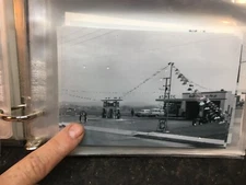 Vintage Atlantic Gas Station Photo 1950s 60s Lebanon  Pennsylvania 4inx 6in