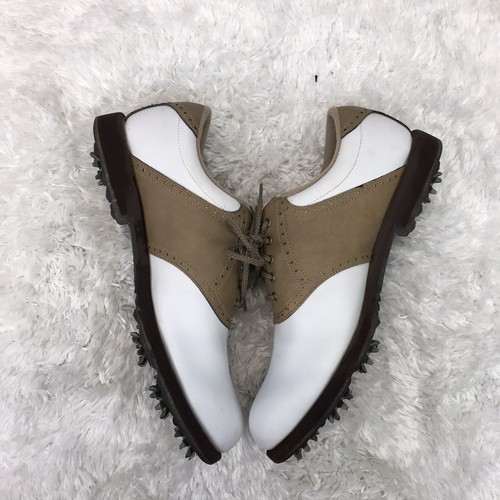 FootJoy GreenJoy Golf Shoes Men's Size 8.5M Brown White - Picture 4 of 9