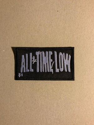All Time Low - Classic Logo Woven Iron On Embroidered Patch SALE Price