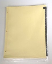 A to Z Index Dividers for 8-1/2 x 11 inch 3-Ring Binder, with Gold Lettering on