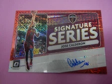 2020-21 Panini Donruss Optic Signature Series Red Mojo Jose Calderon #SS-JCA Aut