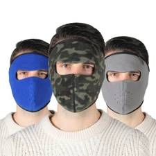Winter Warm Fleece Motorcycle Face Mask Balaclava Breathable Windproof Ski Mask