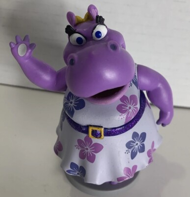 Disney Just Play Hilda Hippo Toy Mini Figure Cake Topper.