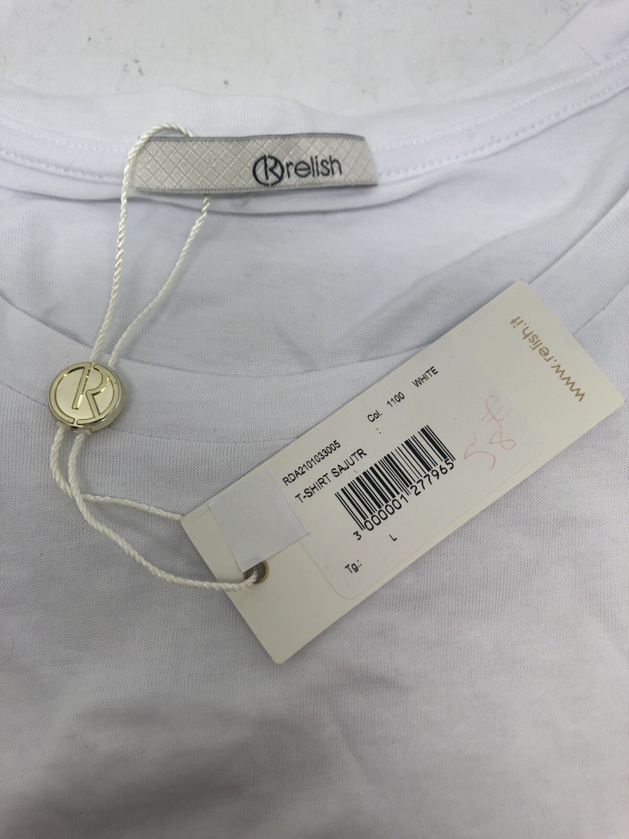 RELISH 売れ筋商品|||レリッシュ Tシャツ トップス レディース T-shirts White Relish Women's T-Shirt Size L White New!!! | eBay