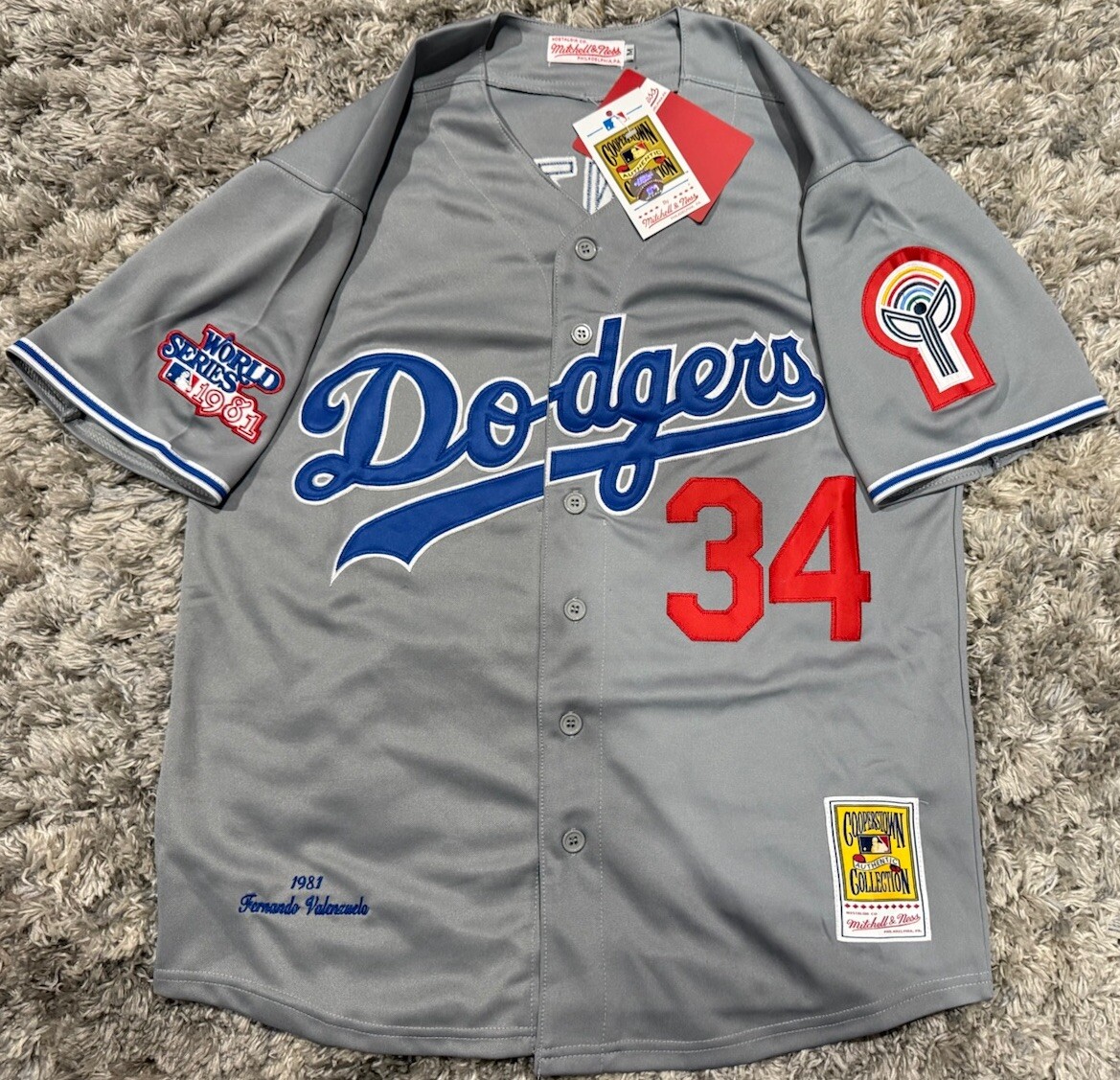 FERNANDO VALENZUELA 1981 World Series Baseball Jersey NWT | eBay