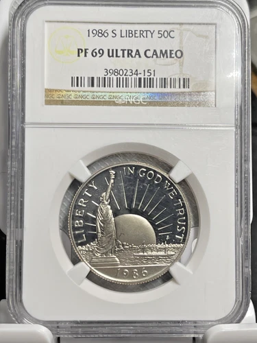 1986-S Liberty 50C Commemorative Half Dollar NGC PF69 Ultra Cameo