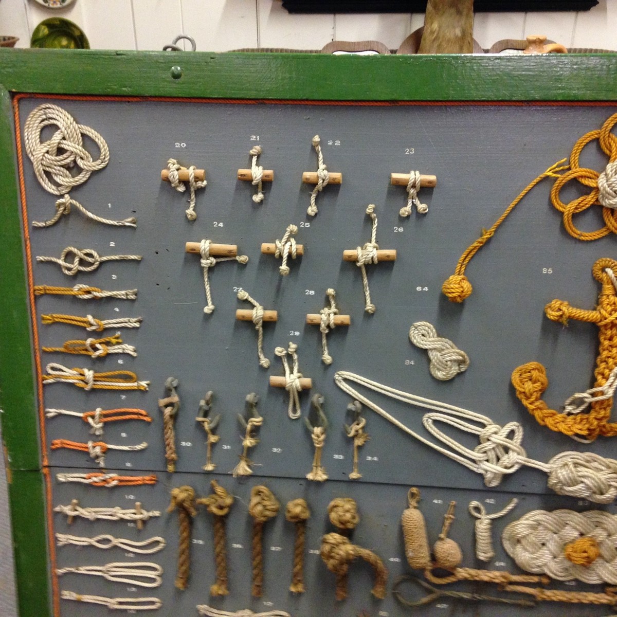 Nautical Rope Knot Board with 85 Different Configuratons from