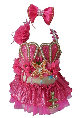 Jenniferwu Two-Pieces Girls Swimsuit Beauty Toddler Swimwear Pageant Bikini Set