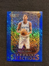 2021 Basketball Select Devin Vassell #17 Rookie Selections Blue Shimmer Mint