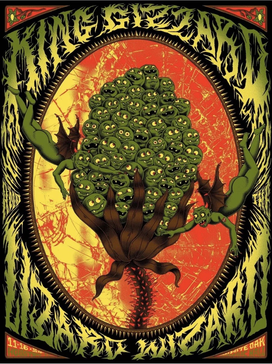 King Gizzard and The Lizard Wizard Poster 11/16 White Oak Music