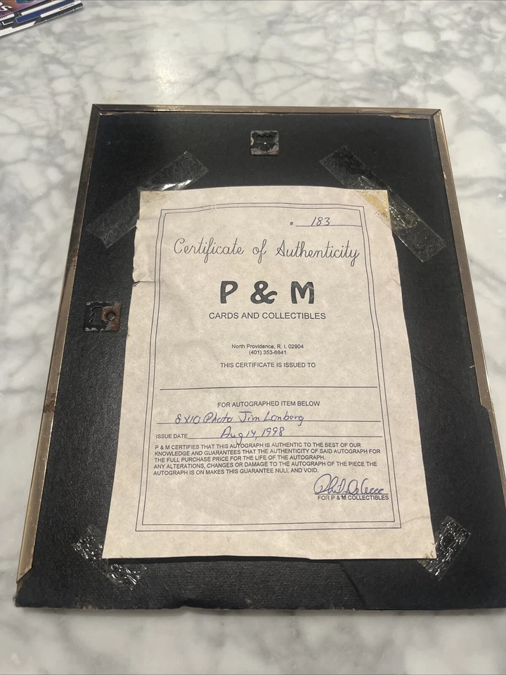 Jim Lonborg Boston Red Sox Signed Auto Photo Autograph - Image 3 of 3