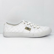 G By Guess Womens GGBACKER2 White Quilted Casual Shoes Sneakers Size 9.5 M