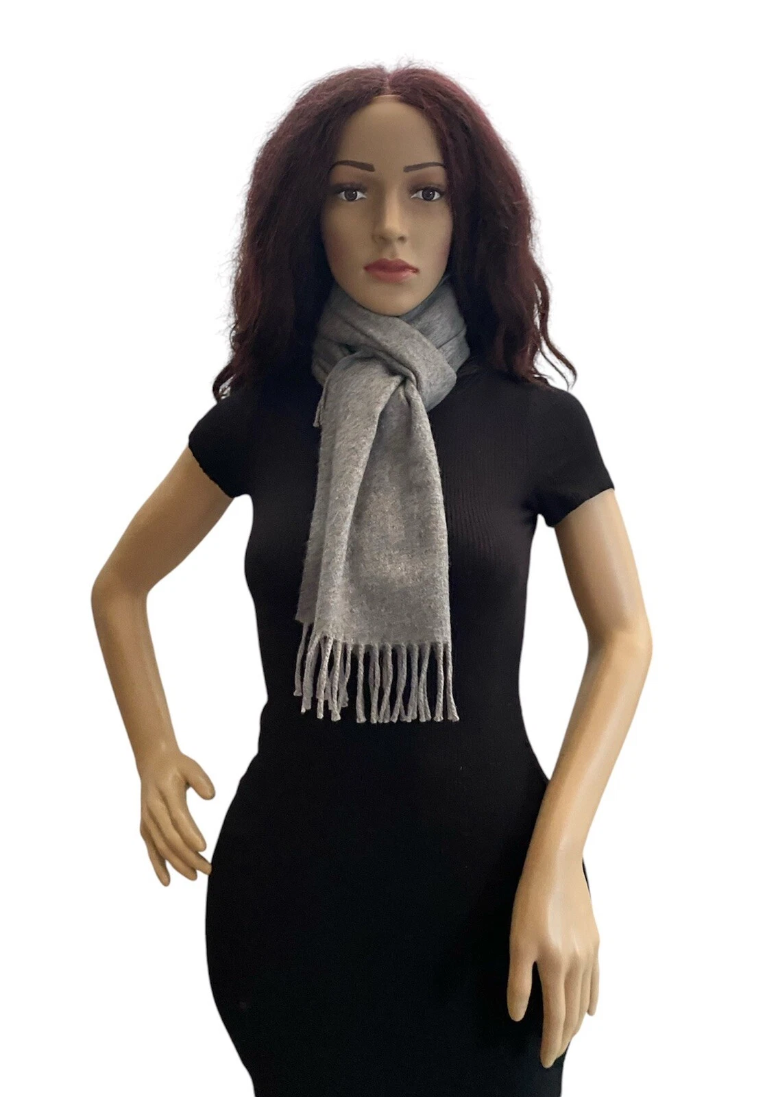 Foulard Christian Dior Monsieur cachemire/laine d'agneau (gris)