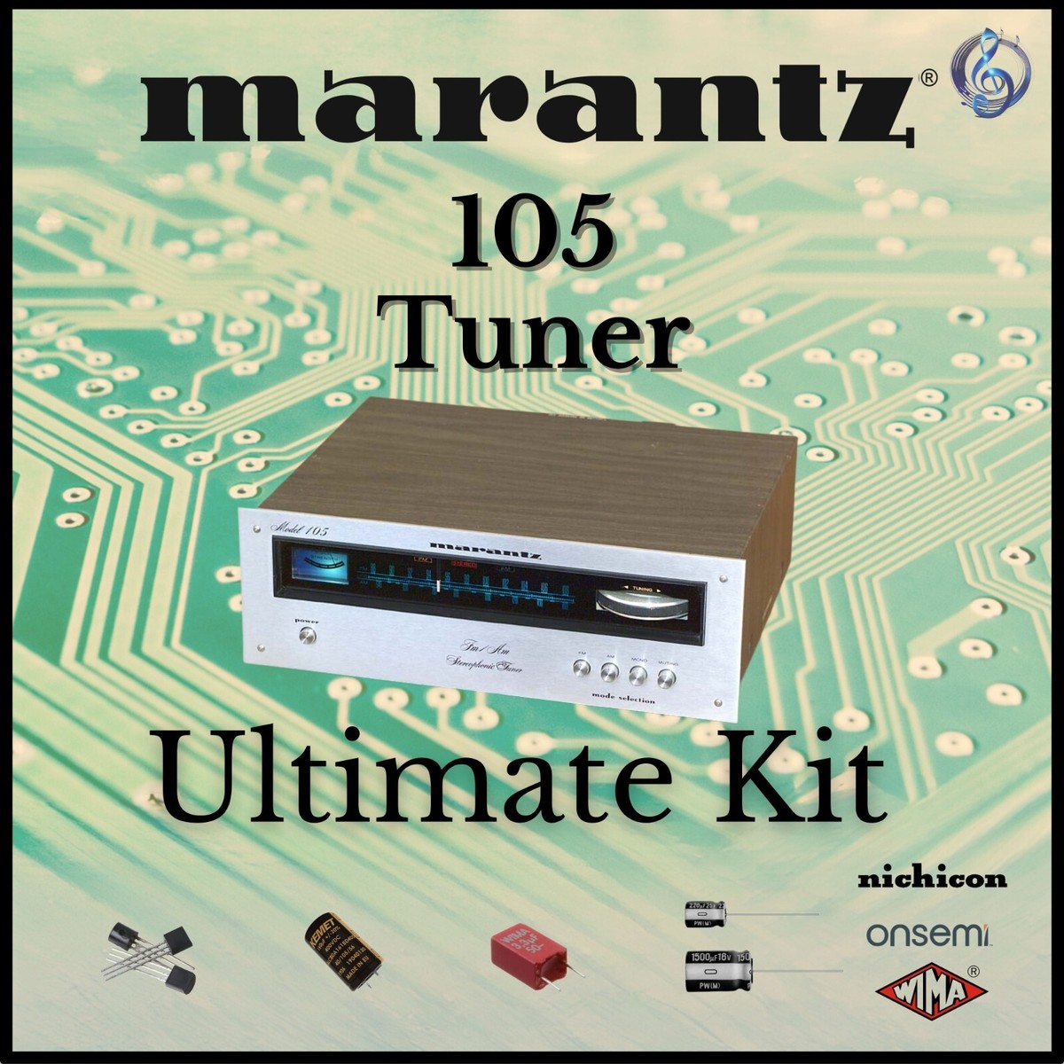 Marantz 105 Tuner Ultimate Restoration Kit - Wima, OnSemi