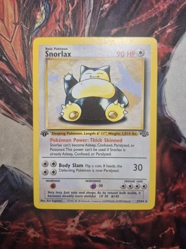 Snorlax - 27/64 - Pokemon Jungle 1st Edition Rare Card WOTC LP