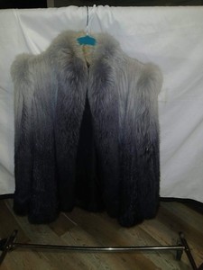AVANTI Women’s M Gray/Black Ombre Short Jacket Lined Hook & Eye Long Sleeve