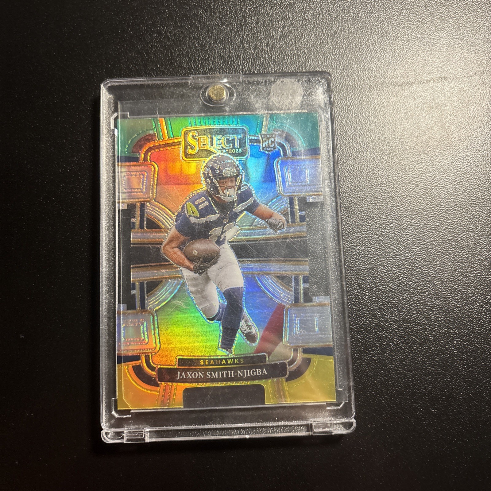 2023 Panini Select - Concourse Jaxon Smith-Njigba Green & Yellow Prizm Die-Cut