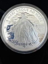 2025 Canada $50 5 Oz Silver Peace Dollar Fine Silver Coin Complete