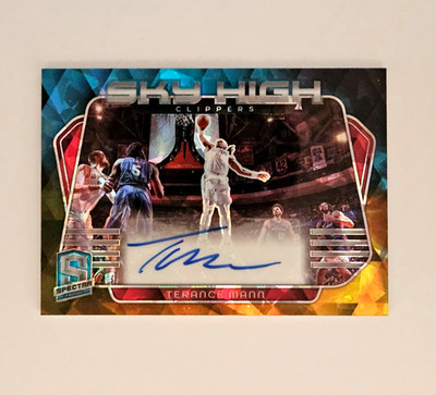 2023-24 Panini Spectra #SKY-TMN Sky High Signatures Terance Mann - Astral /49
