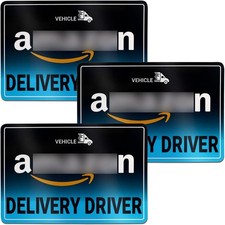 3PCS Delivery Driver Magnet for Car,Magnetic Reflective Delivery Driver Sign for