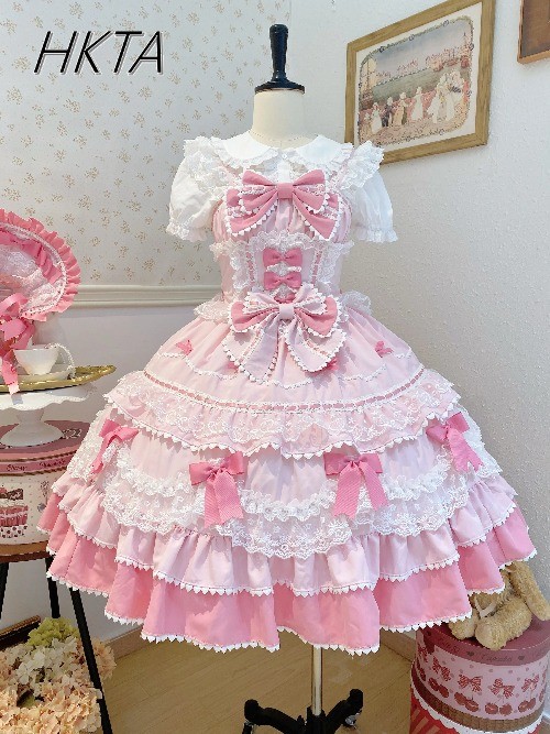 2025 Summer New Kawaii Sweet Lolita Dress Jsk Suspender