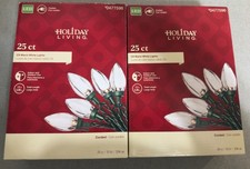NEW 50 Count LED C9 Warm White Christmas Lights Indoor/Outdoor 2 boxes of 25