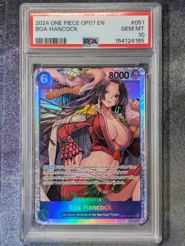 One Piece Boa Hancock OP07-051 2024 English PSA 10 GEM MINT