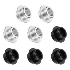Inline Skate Bearing Bushing Spacers, 8mm 8 Pcs Aluminum Black/Silver