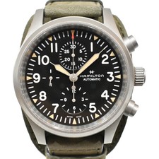 [e garanzia] HAMILTON Hamilton Khaki Field Auto Chrono H71706830 AWWB6L**Leat