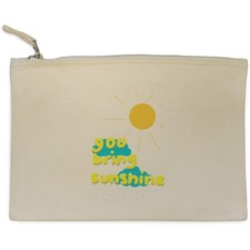 "You Bring Sunshine" Canvas Clutch Tasche / Zubehörkoffer (CL00043090)