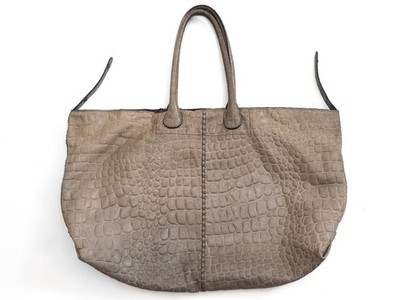 Liebeskind Berlin Chelsea Shopper L Leder Kroko-Optik Taupe