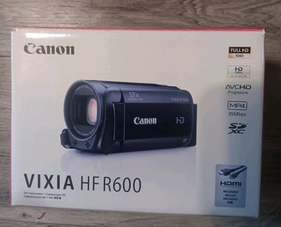 Canon VIXIA HF R600 Video Camcorder Camera Full HD 32X Zoom + Accessories Box