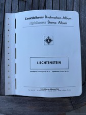 MEGA Briefmarkensammlung Liechtenstein in Leuchtturm-Vordrucke SF 1912-1998 dopp