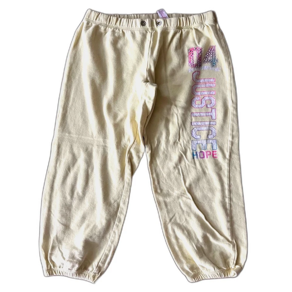 2 Pair of Girls Sweatpants Yellow & Pink Pants Bundle Lot by Justice & Star Ride - Image 4 of 4