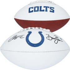 Daniel Jones & Jonathan Taylor Indianapolis Colts Signed Franklin Panel Football