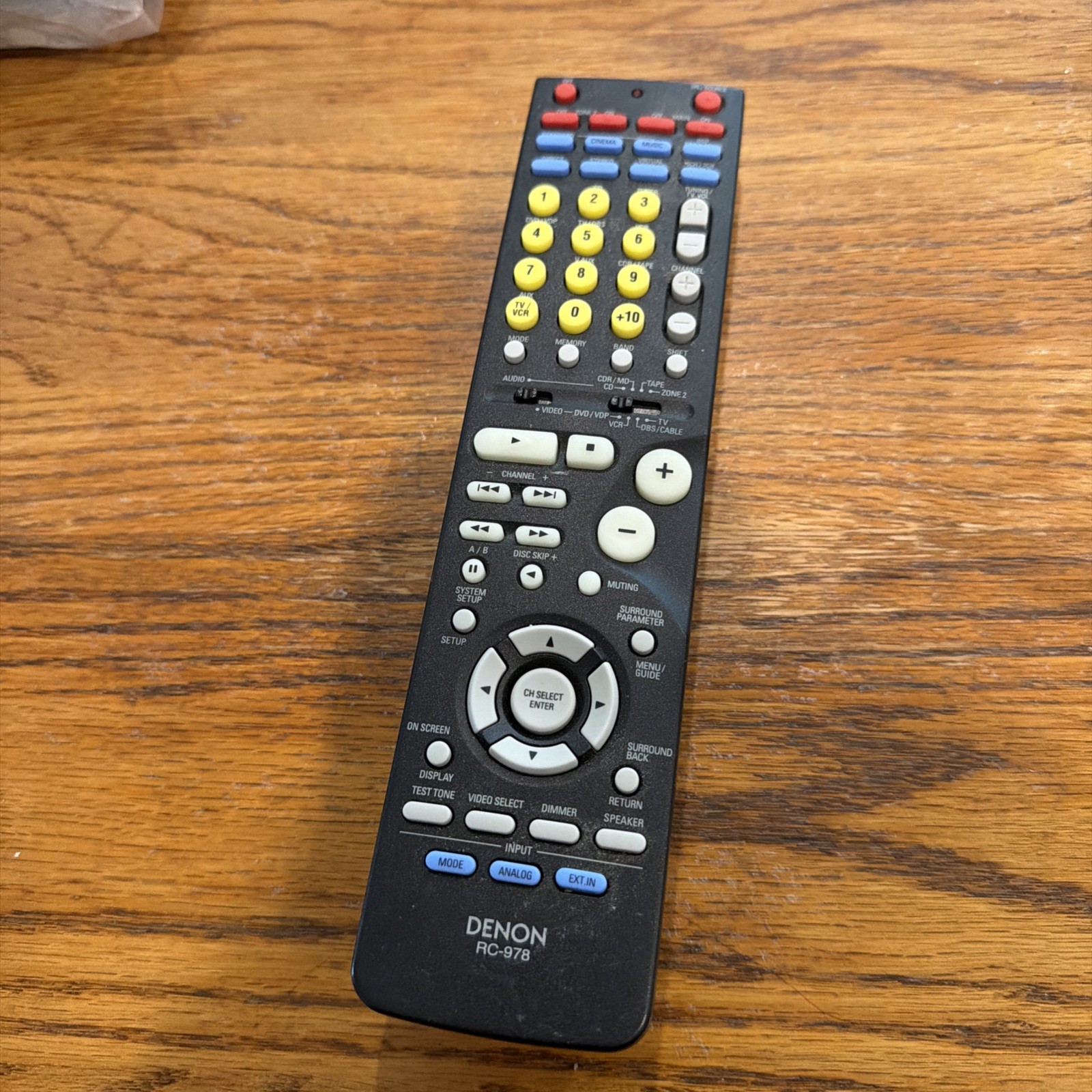DENON RC-978 Stereo Receiver Black Remote Control for AVR-78