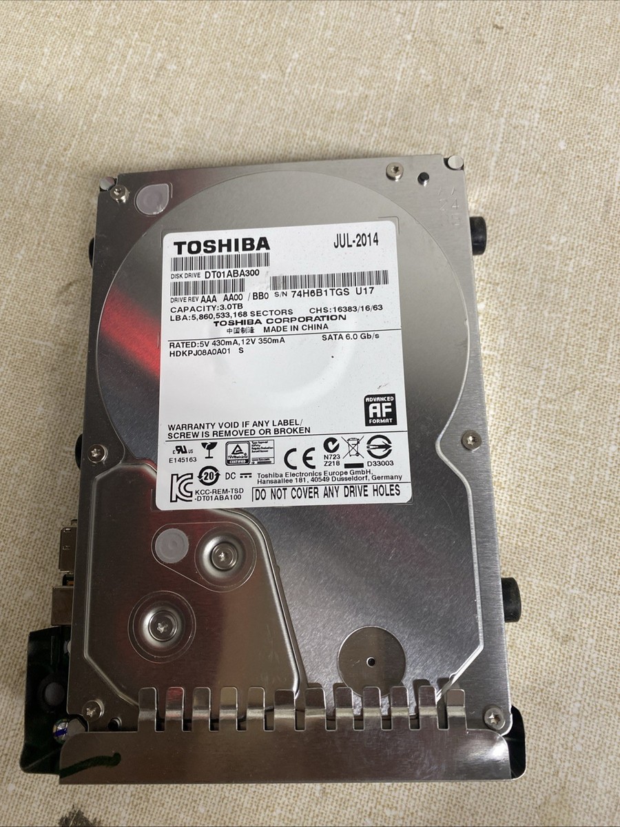 M6990 TOSHIBA 3TB HDD DT01ABA300V 3.5インチ Toshiba DT01ABA300 3TB 3.5