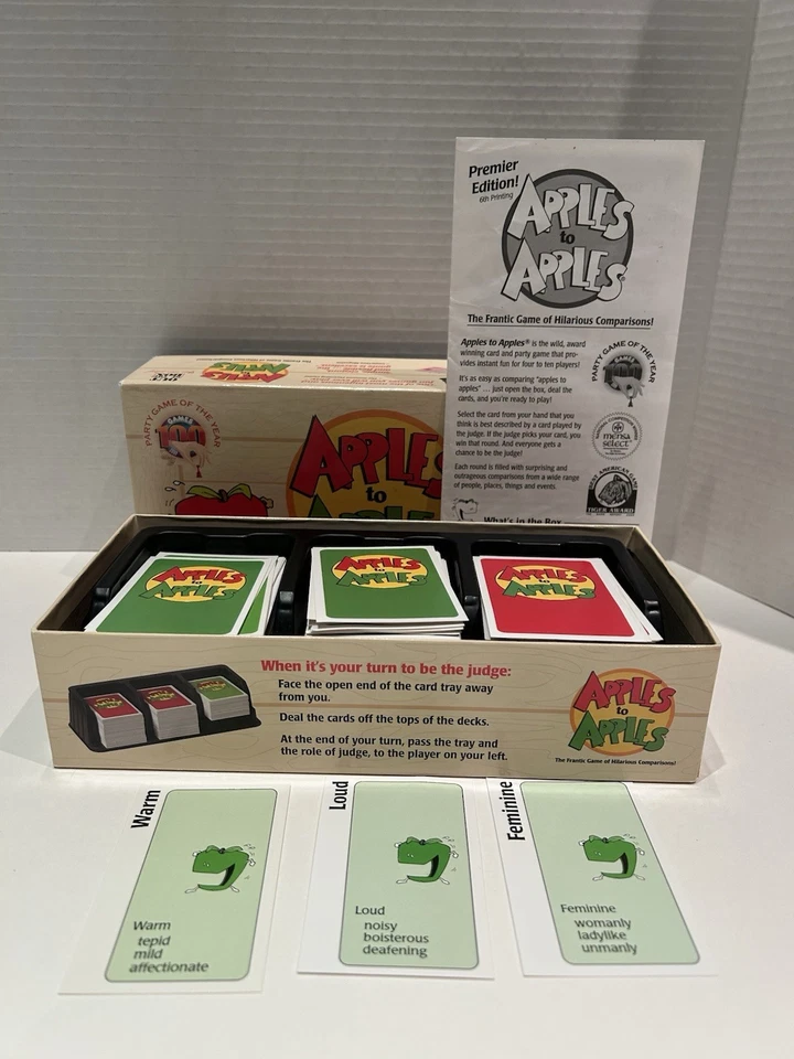 APPLES to APPLES Card Game 2000 Edition-Complete-Used Very Good Condition - Image 2 of 3