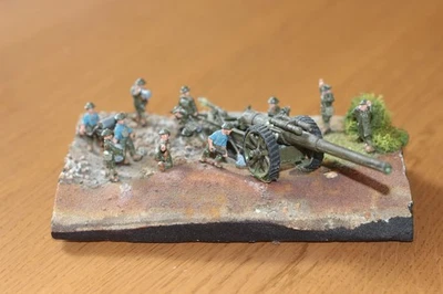 petit soldat 1 72 artillerie lourde britannique 1916, peinte. voir description. - Photo 1/2