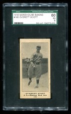 1916 Morehouse Baking #160 Everett Scott SGC 5 EX Boston Red Sox