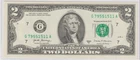 2017 $2 Bill UNCIRCULATED ALL ODD Fancy Serial Number 795515511 US Currency Note